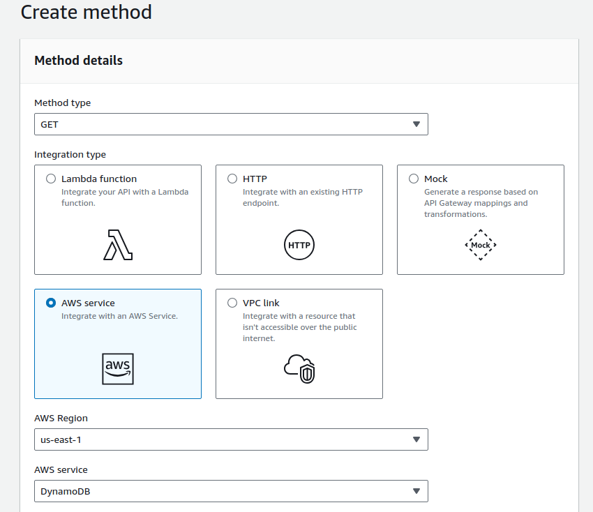 GET Method Configuration