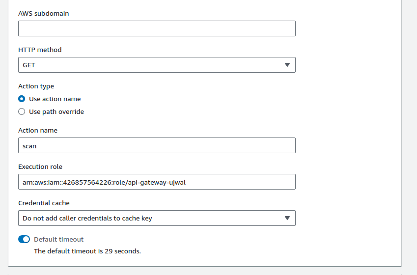 POST Method Configuration