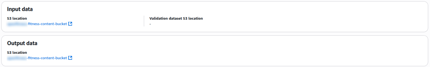 Input and output data location