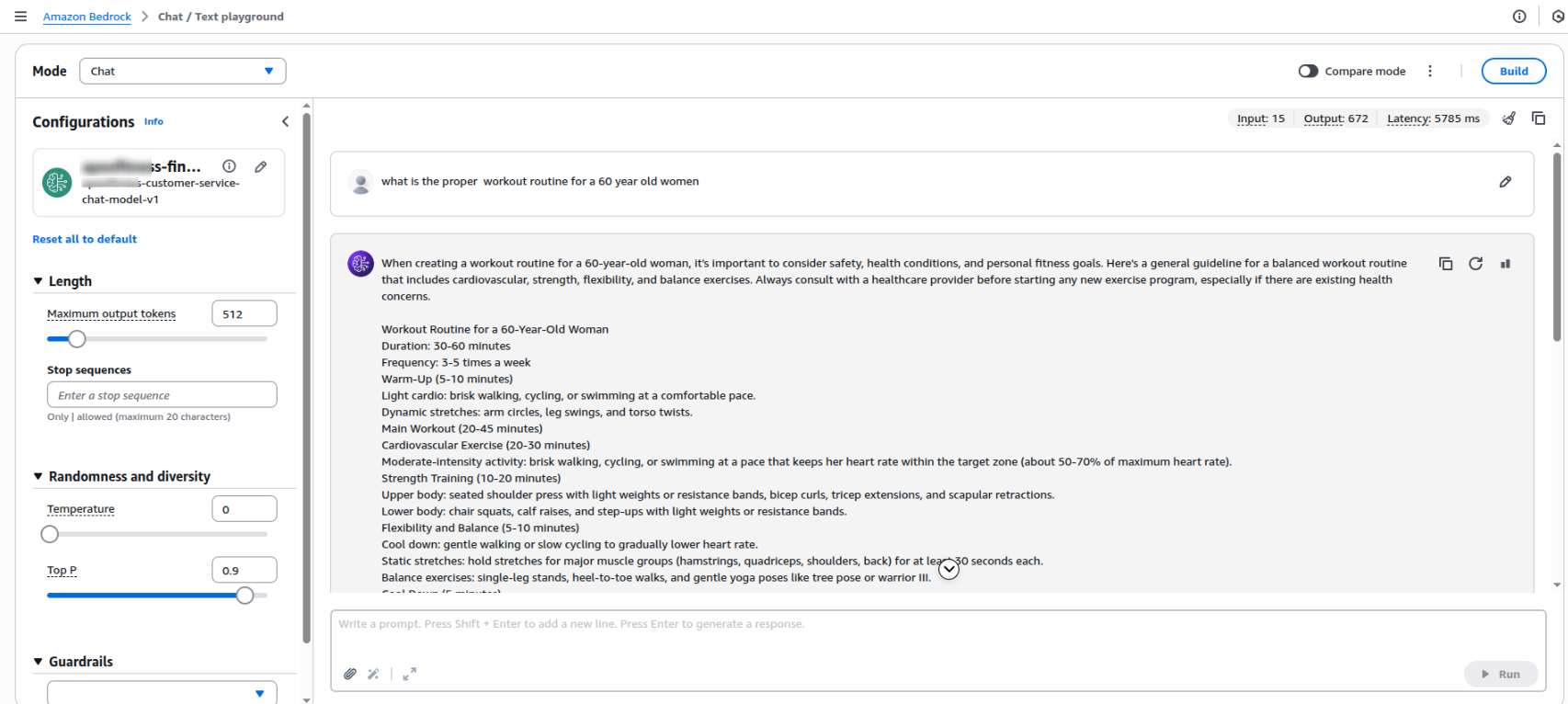 Testing the custom-trained model