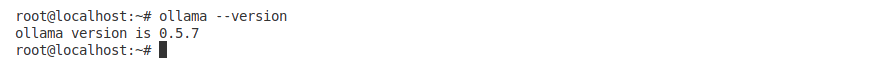 Ollama version